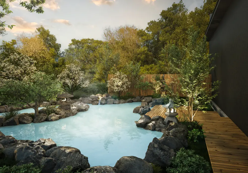 露天風呂　白紫乃湯（びゃくしのゆ）